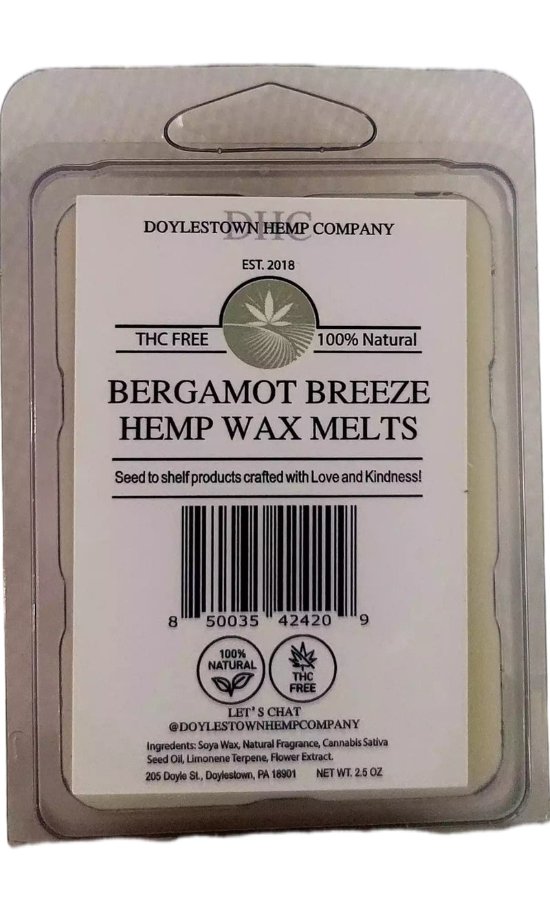 Hemp Infused Wax Melts Bergamot Breeze