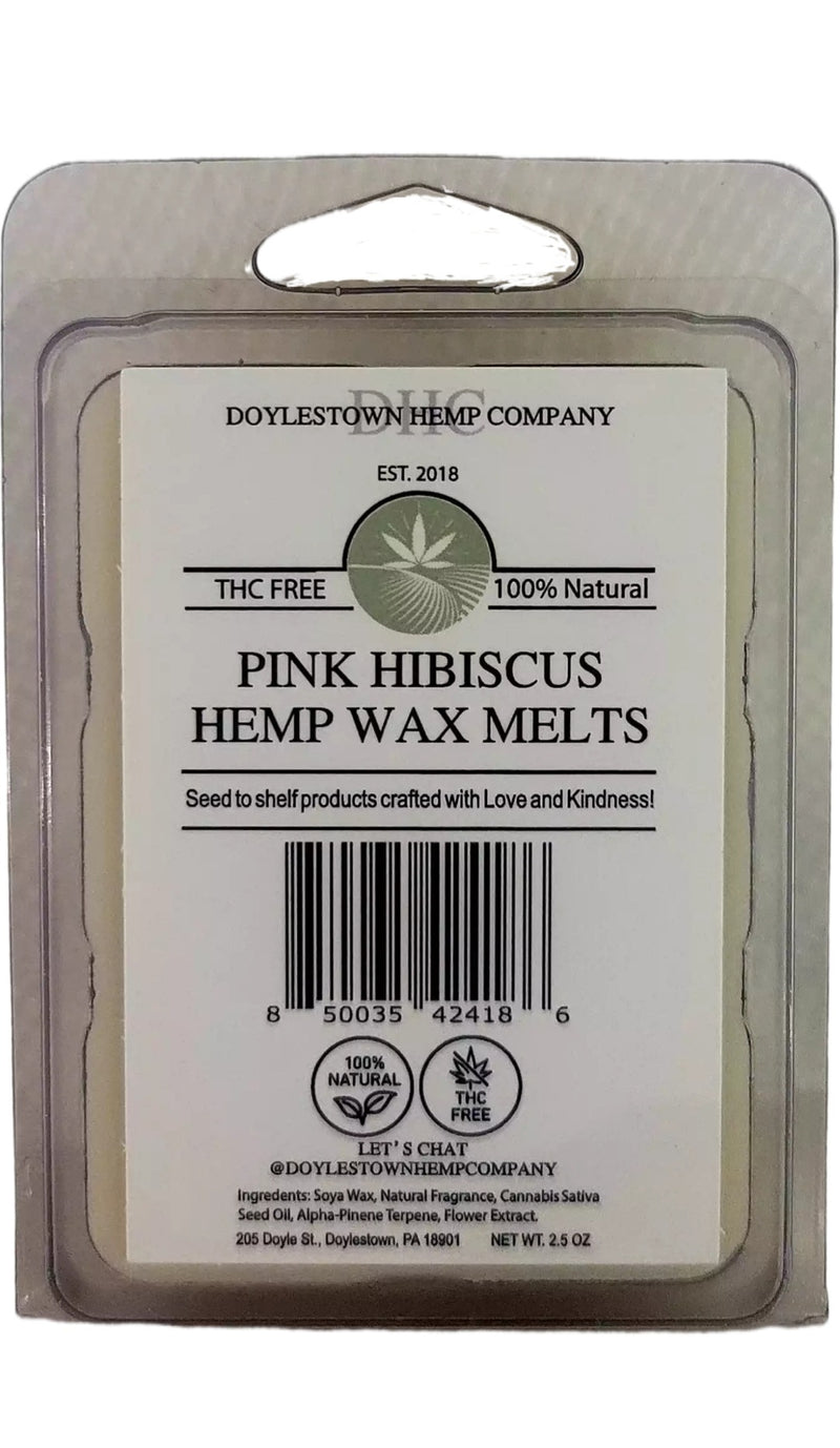 Hemp Infused Wax Melts Pink Hibiscus